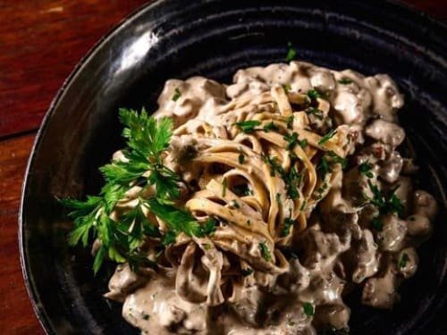 Filé ao Molho Gorgonzola